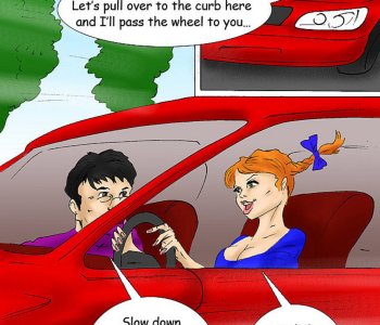 A good punishment for a crushed car Porn Comics
